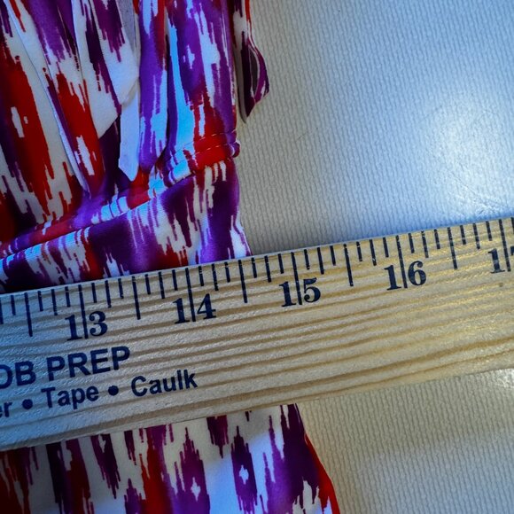 Collections by Catalina Tankini Swim Top Large Orange Purple Fringe Trim - Picture 5 of 8